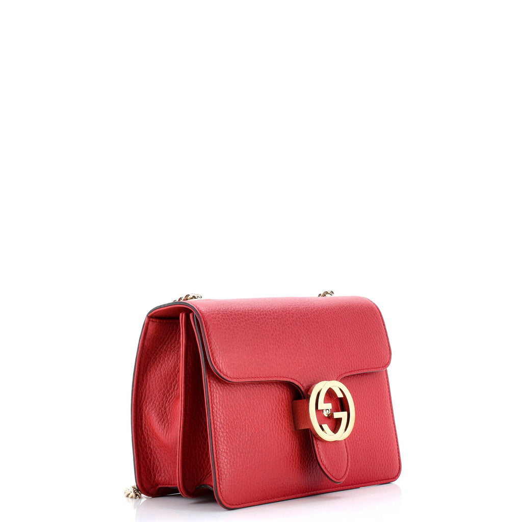 Interlocking Shoulder Bag Leather Small