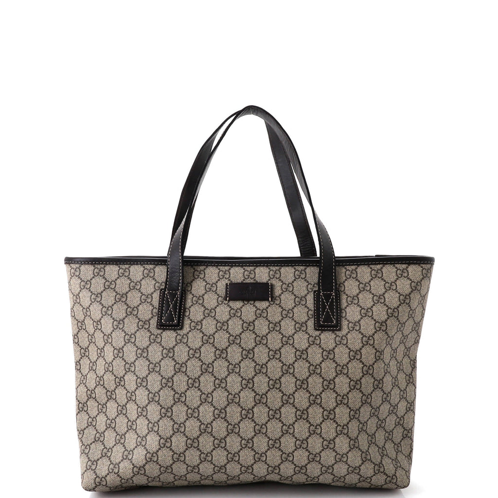 Plus Tote GG Coated Canvas with Leather Medium