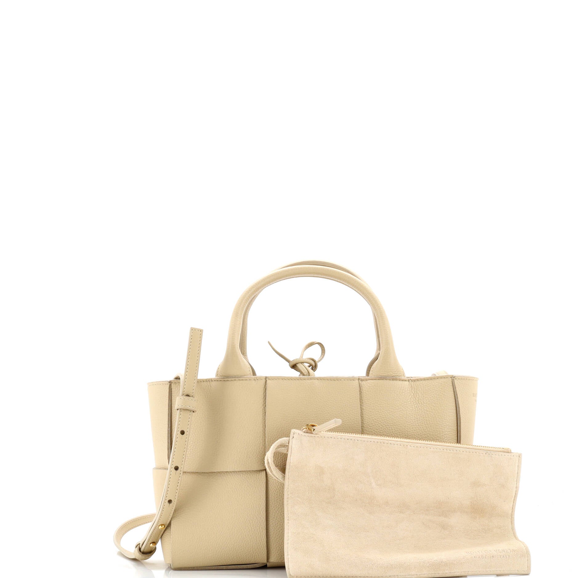 Arco Tote Maxi Intrecciato Leather Mini