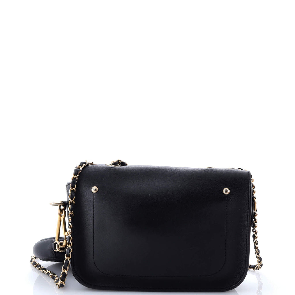 Multi Pouching Flap Bag with Coin Purse Quilted Calfskin Medium