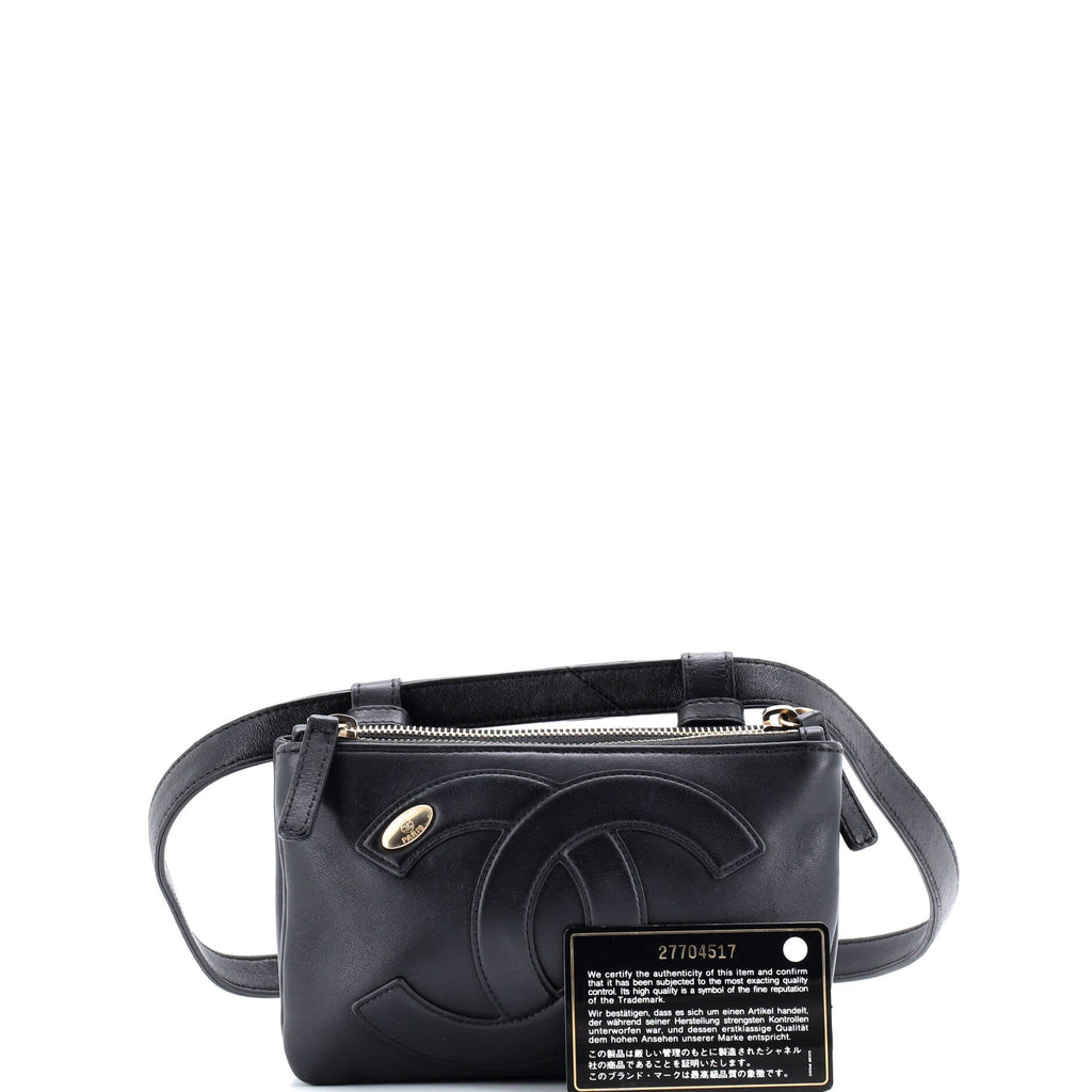 CC Mania Double Zip Belt Bag Lambskin
