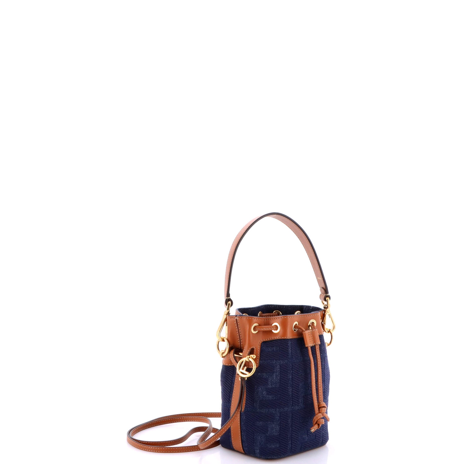 Mon Tresor Bucket Bag Zucca Denim Mini