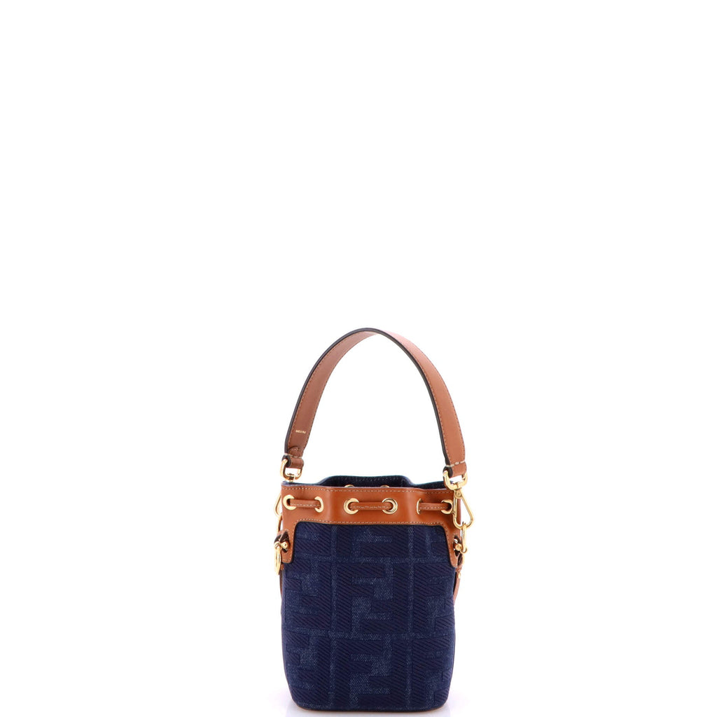 Mon Tresor Bucket Bag Zucca Denim Mini