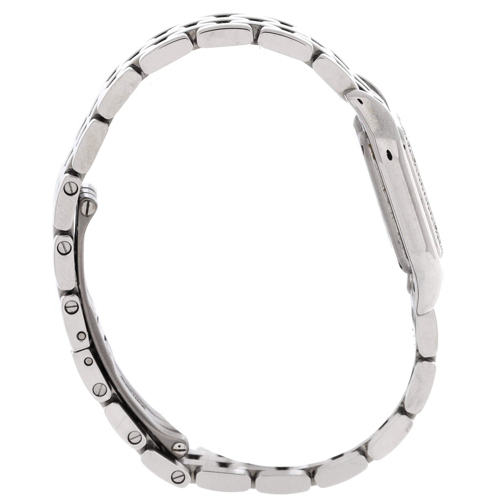 Panthere de Cartier Quartz Watch Stainless Steel with Diamond Bezel 22