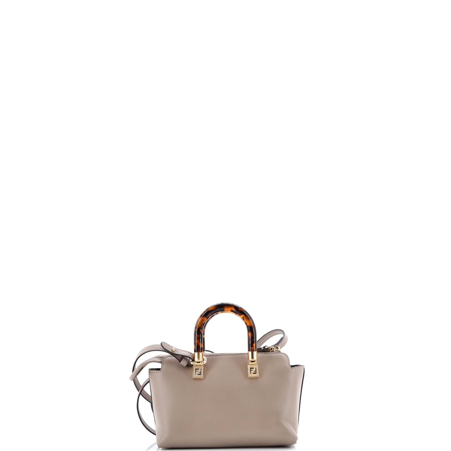 Logo By The Way Top Handle Bag Embossed Leather Mini