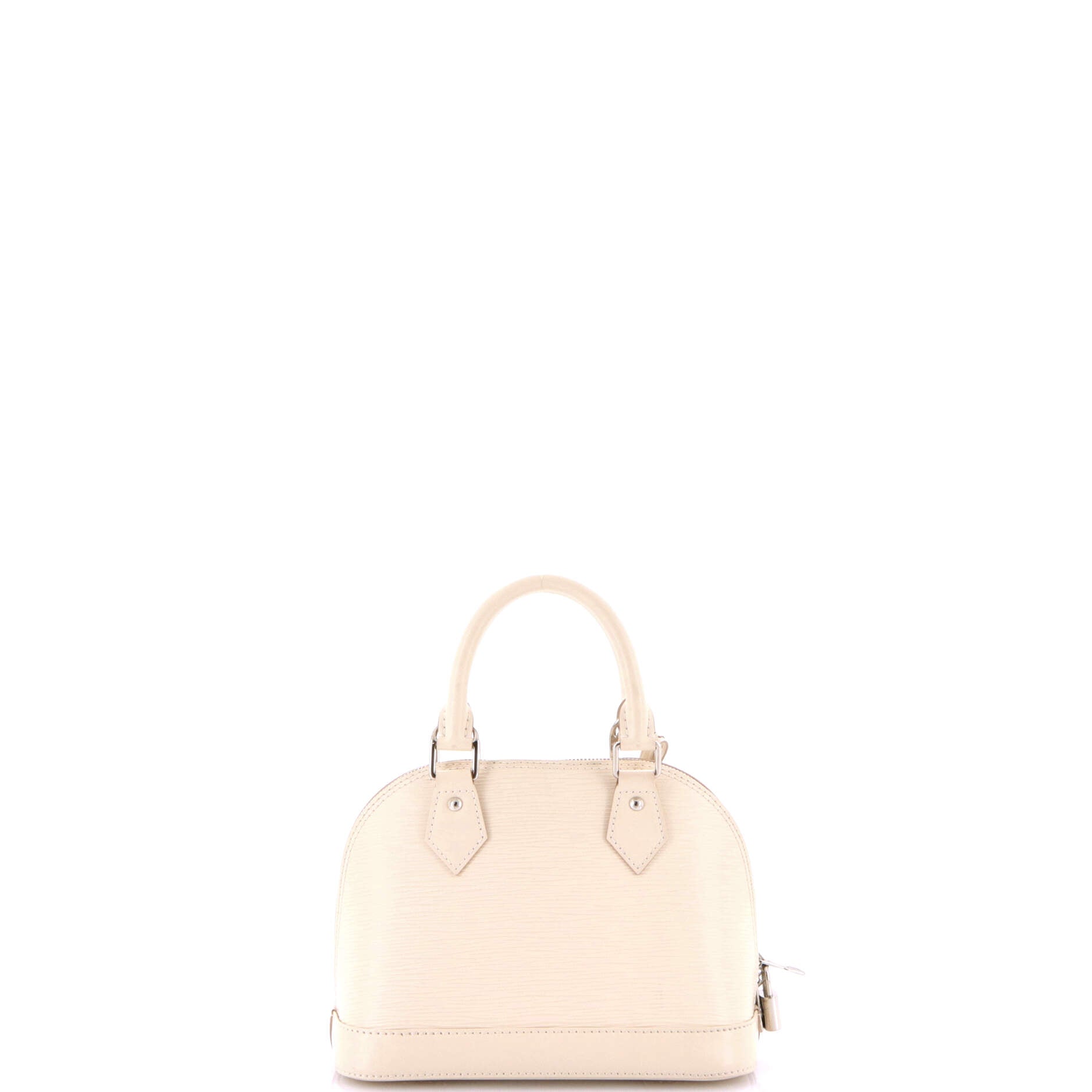 Alma Handbag Epi Leather with Logo Jacquard Strap BB