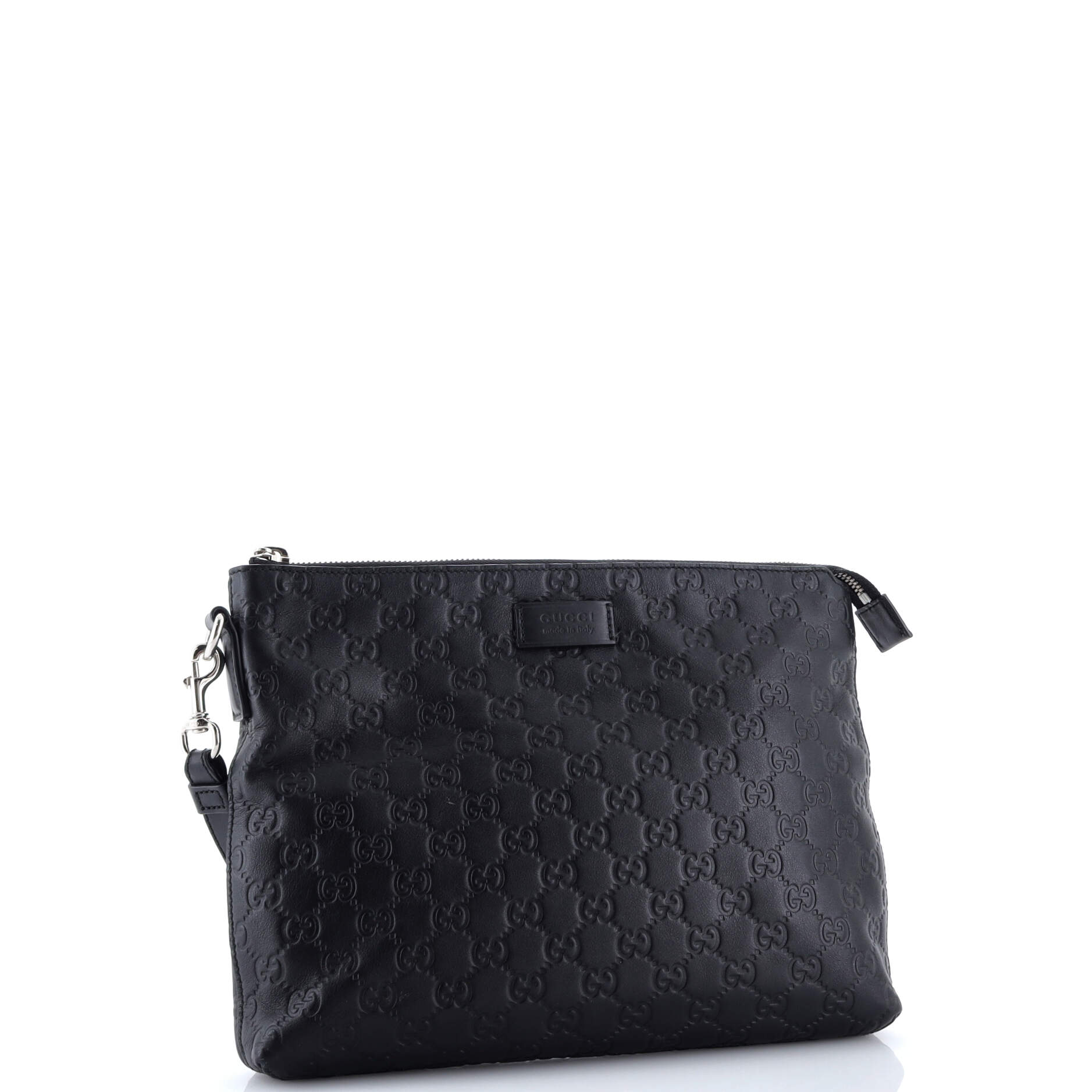 Signature Soft Wristlet Guccissima Leather