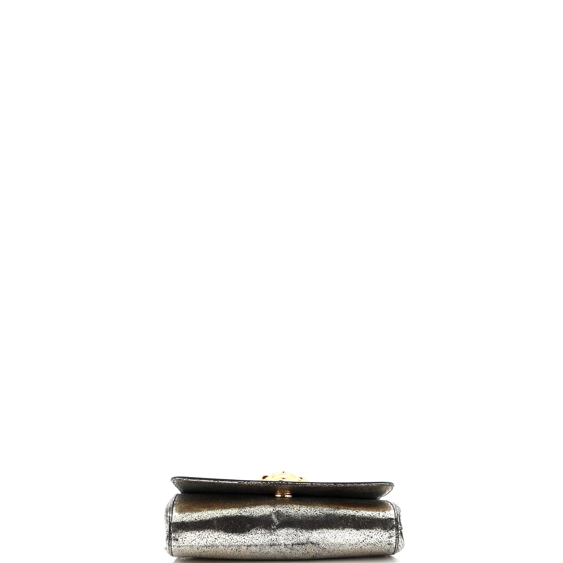 Medusa Chain Clutch Leather Small