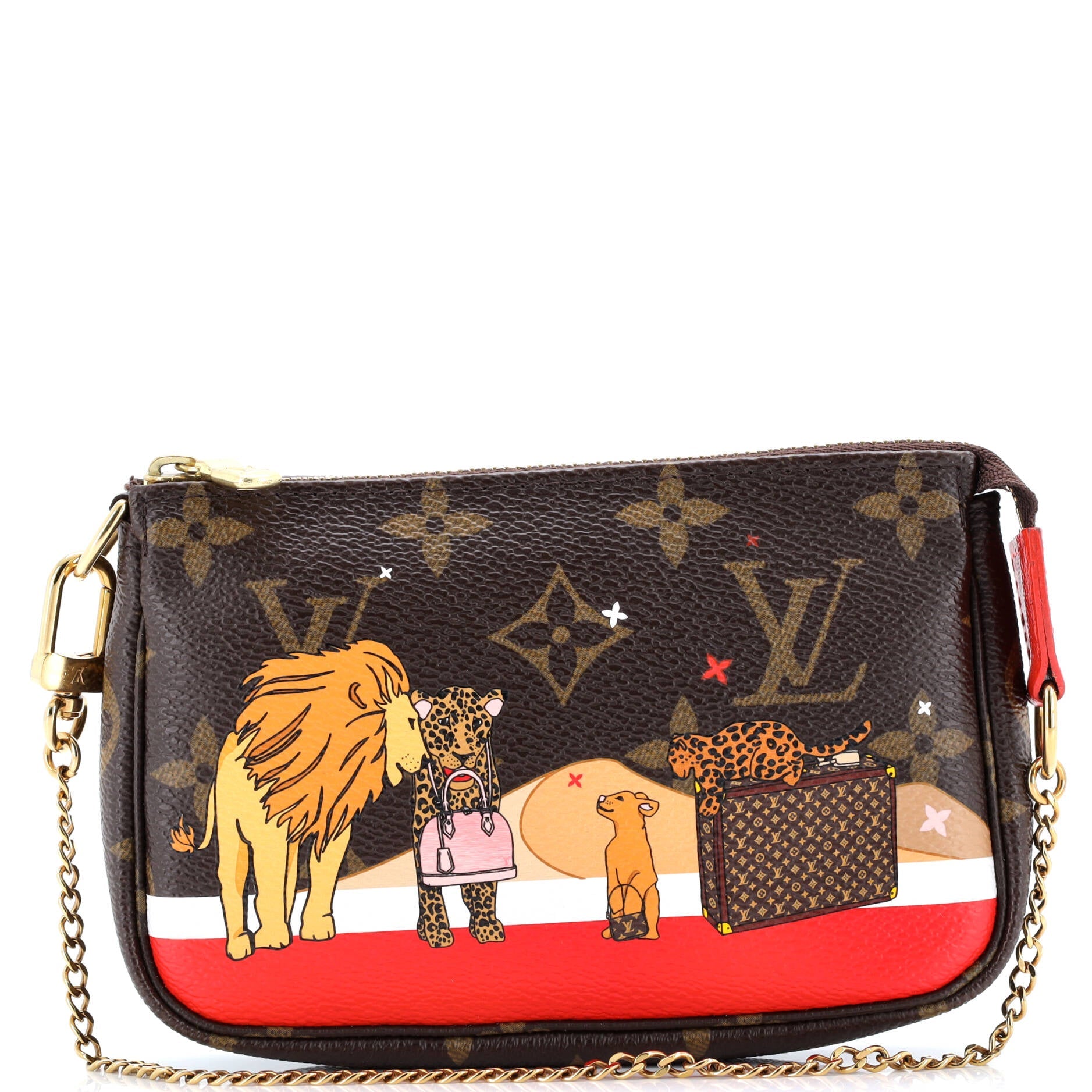 Pochette Accessoires Limited Edition Christmas Animation Monogram Canvas Mini