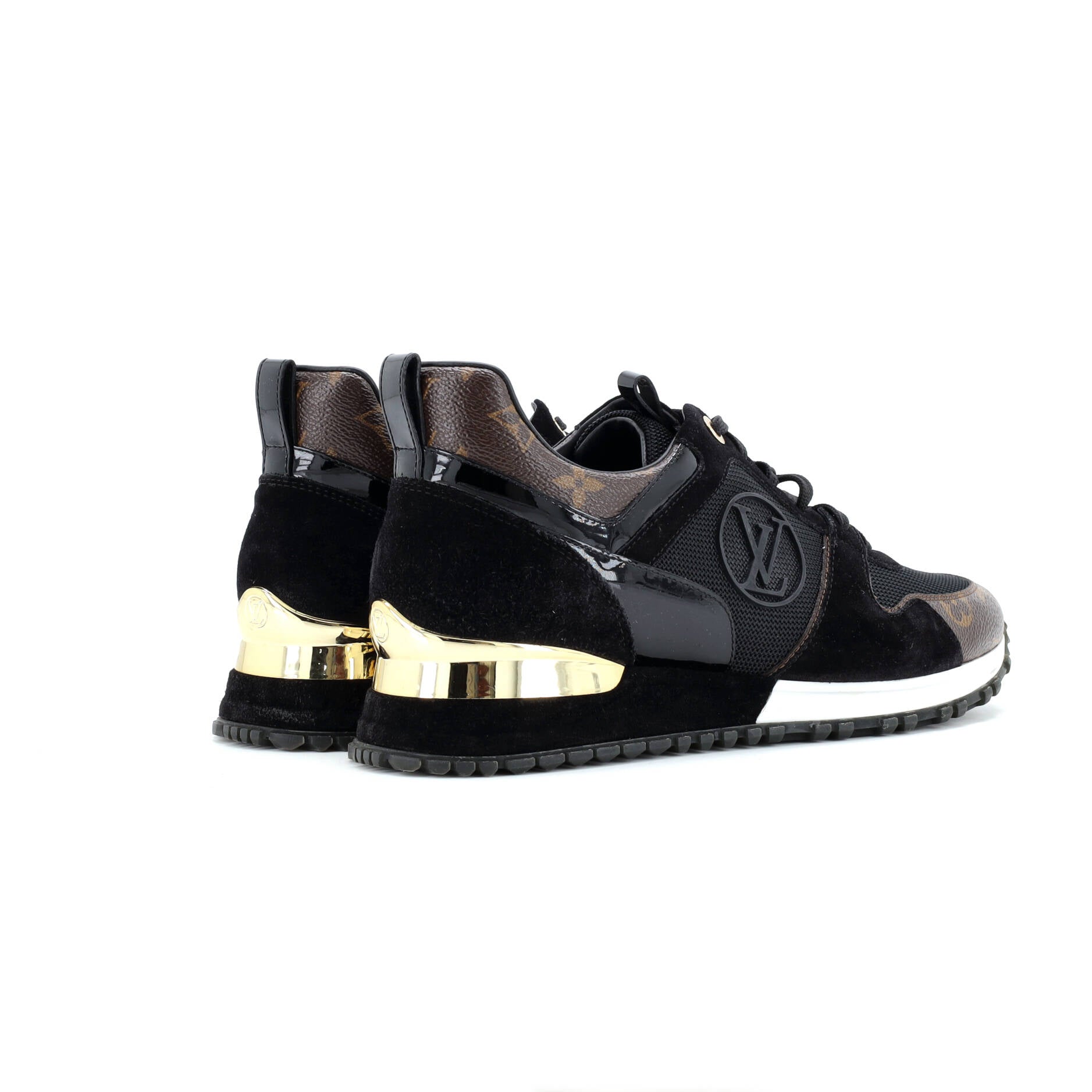 Women's Run Away Sneakers Mesh with Monogram Canvas and Suede
