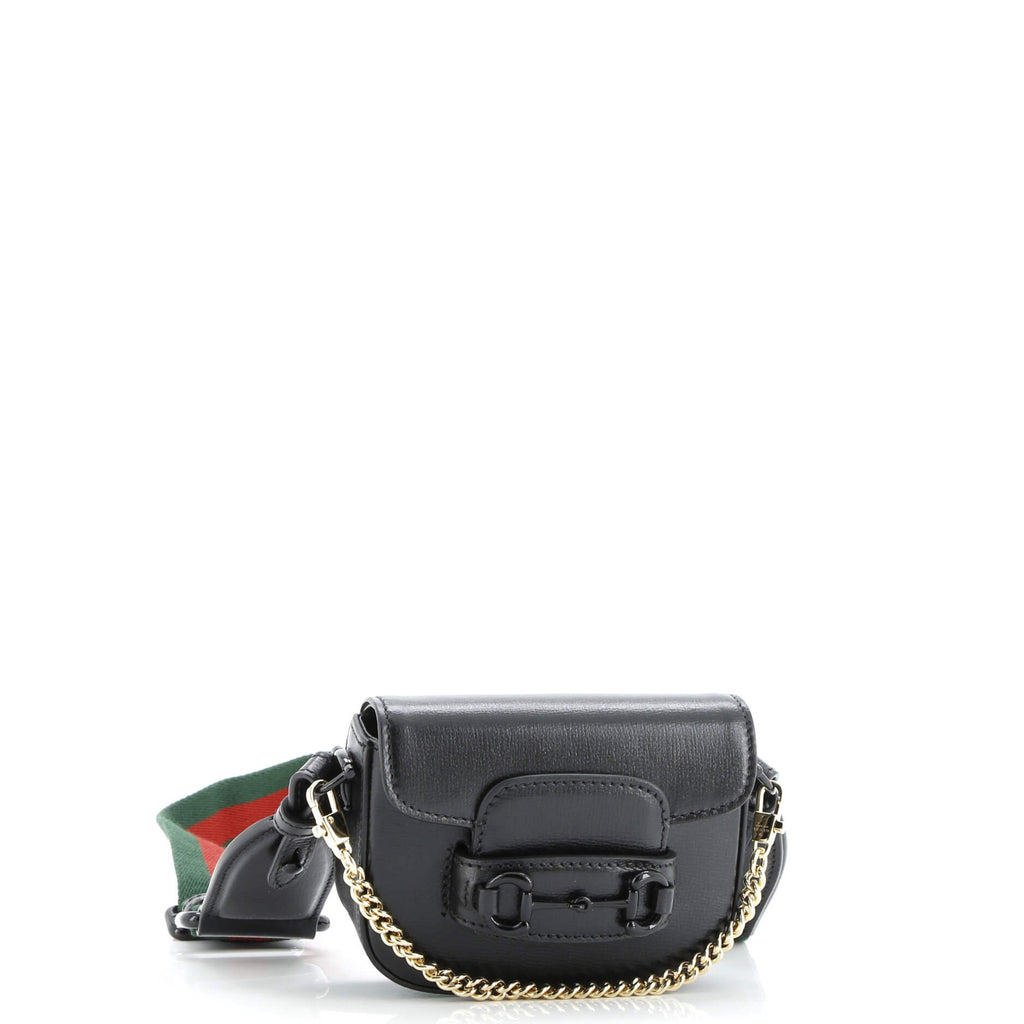 Horsebit 1955 Flap Wallet with Strap Leather