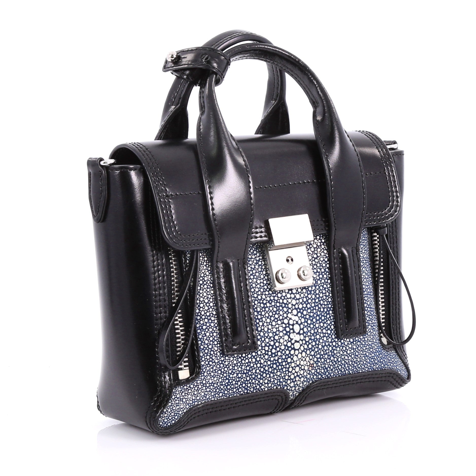 Pashli Satchel Stingray and Leather Mini