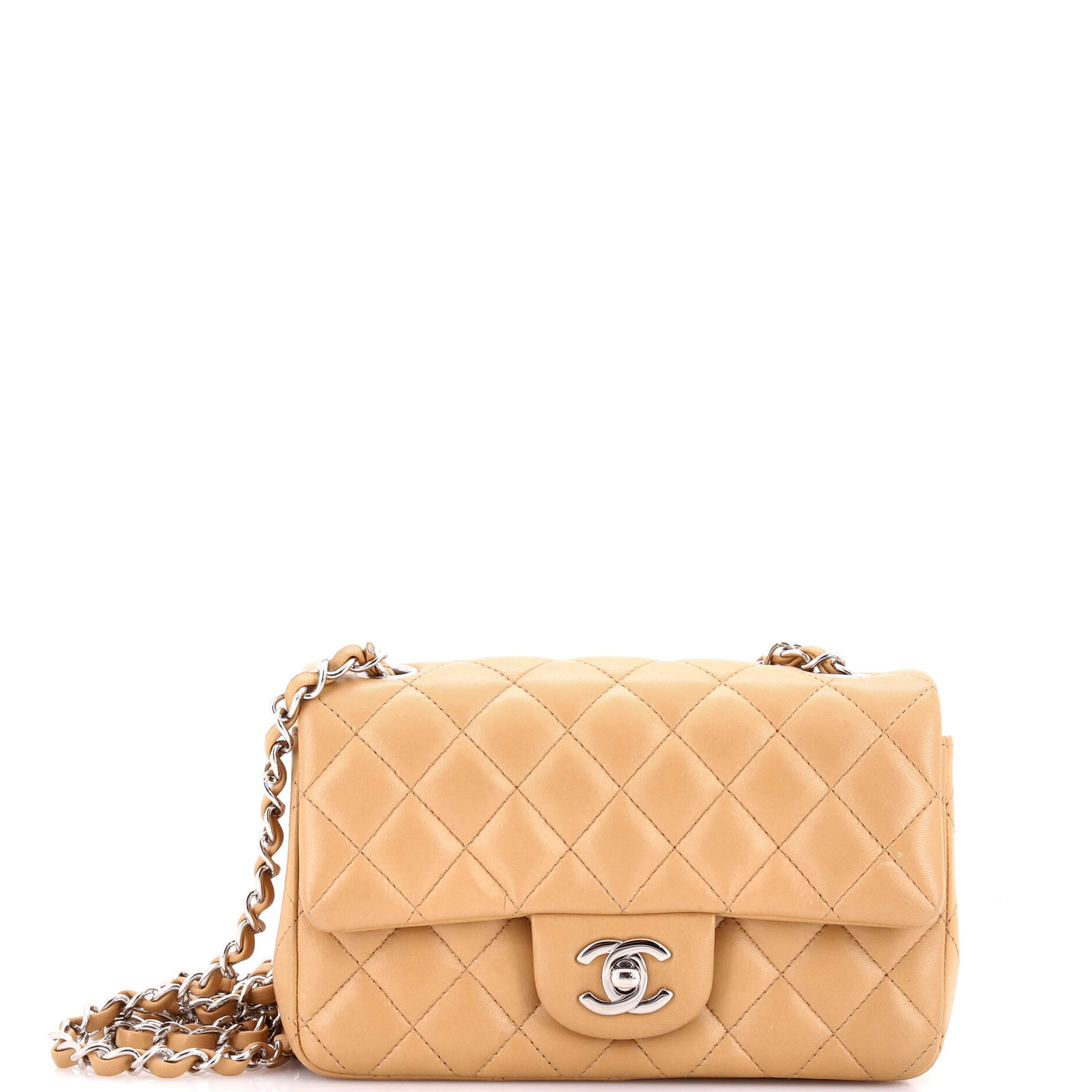 Classic Single Flap Bag Quilted Lambskin Mini