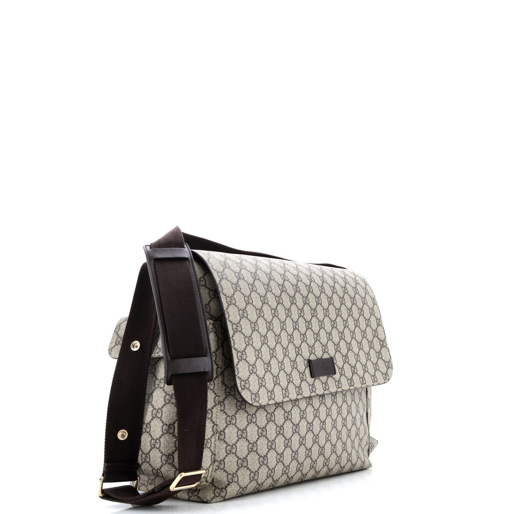 Diaper Bag GG Coated Canvas