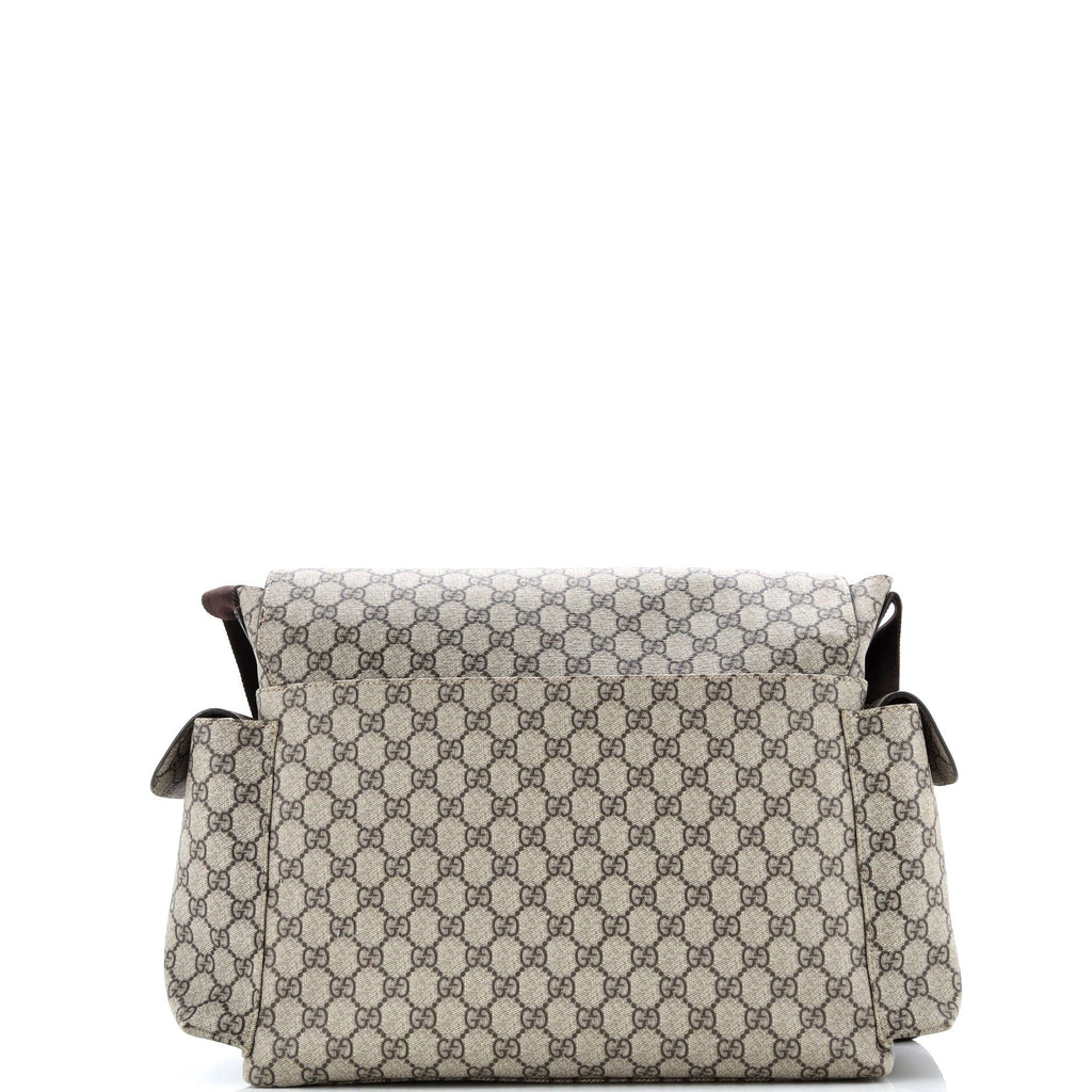 Diaper Bag GG Coated Canvas