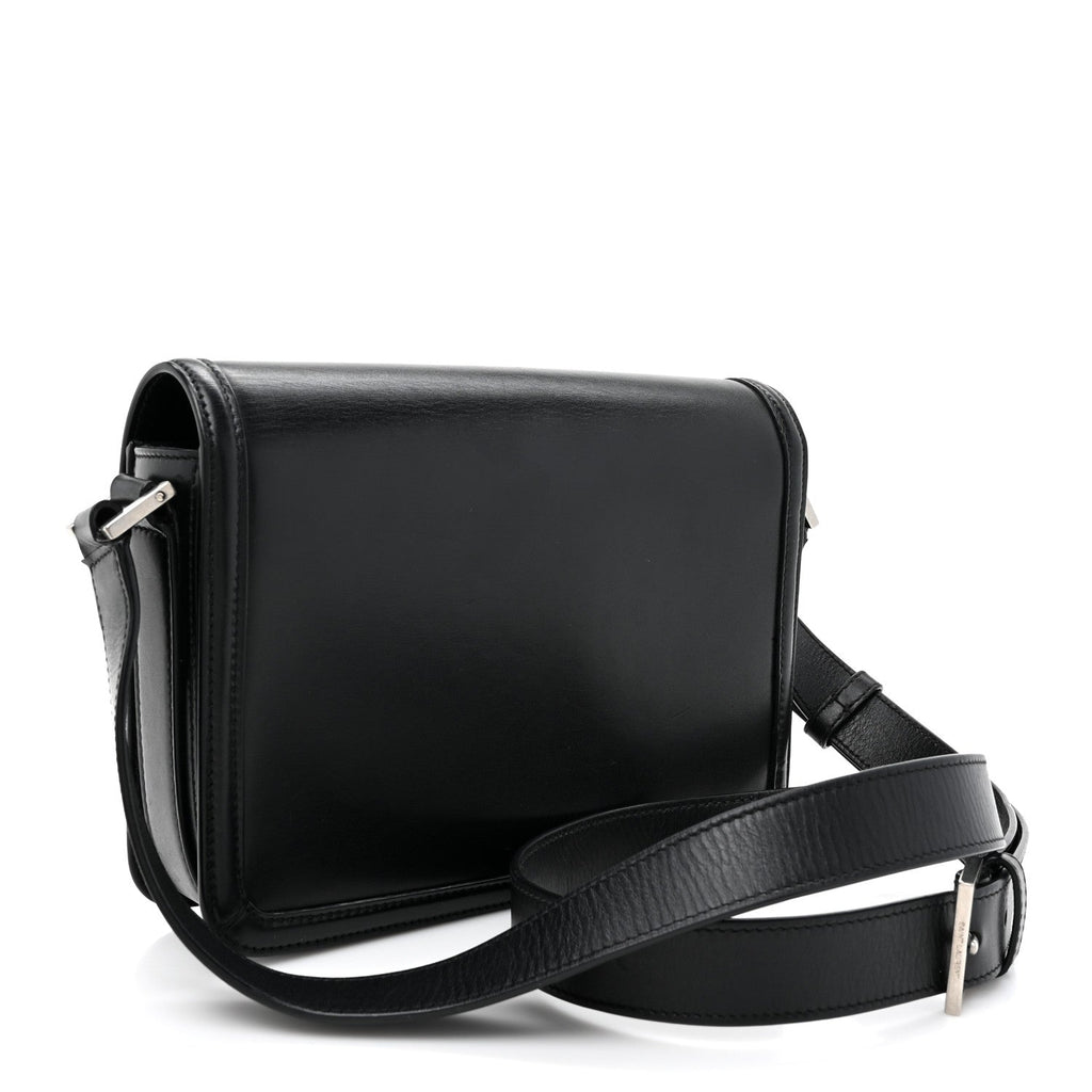 Box Calfskin Monogram Medium Solferino Satchel Black