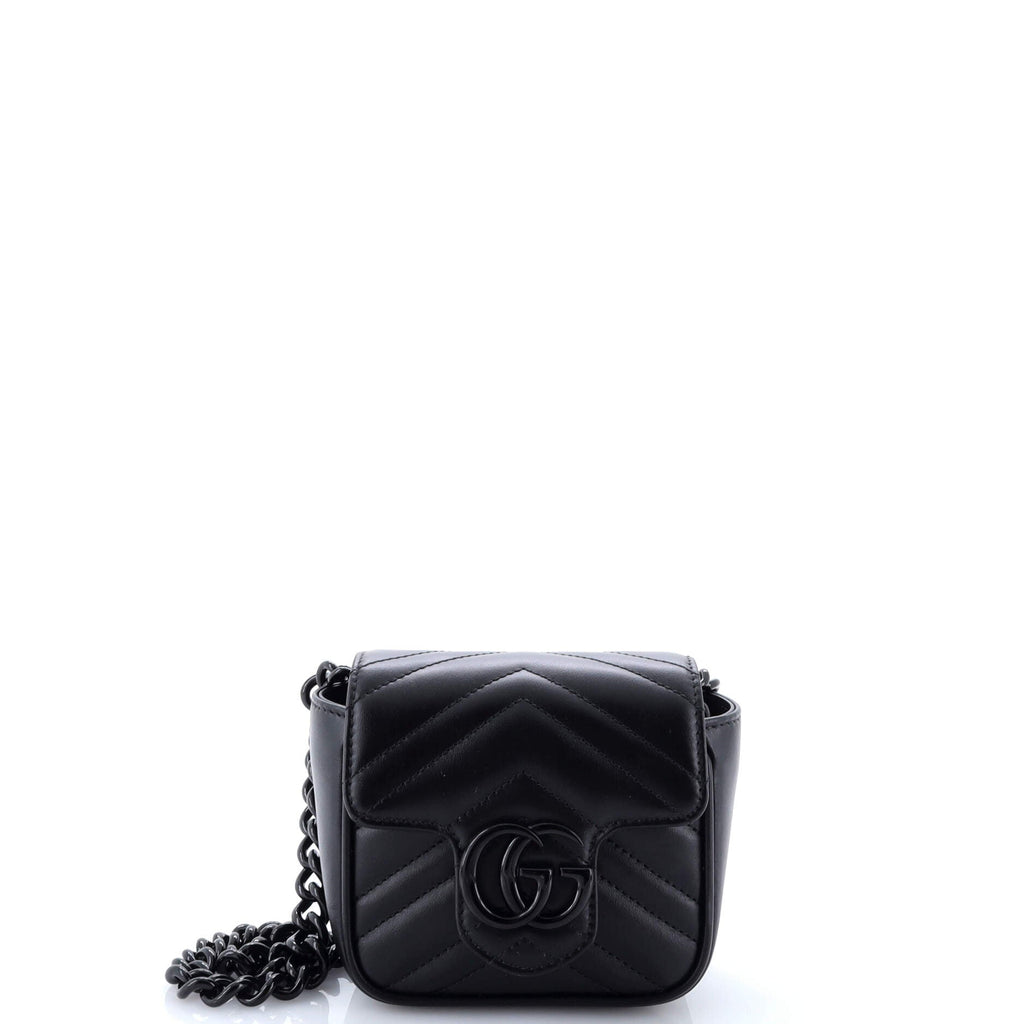 GG Marmont Flap Belt Bag Matelasse Leather Mini