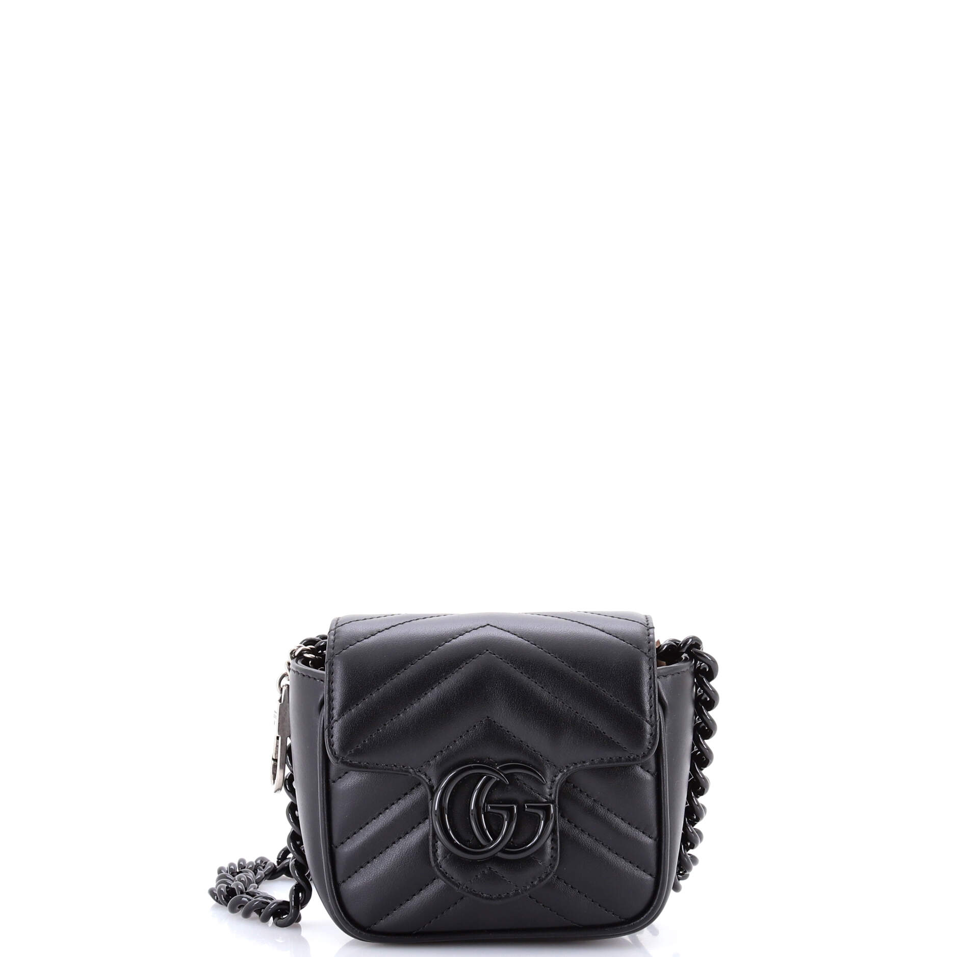 GG Marmont Flap Belt Bag Matelasse Leather Mini