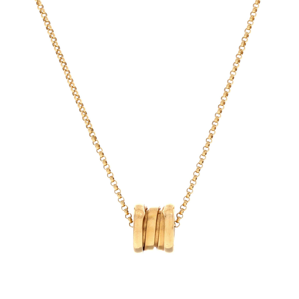 B.Zero1 Pendant Necklace 18K Yellow Gold