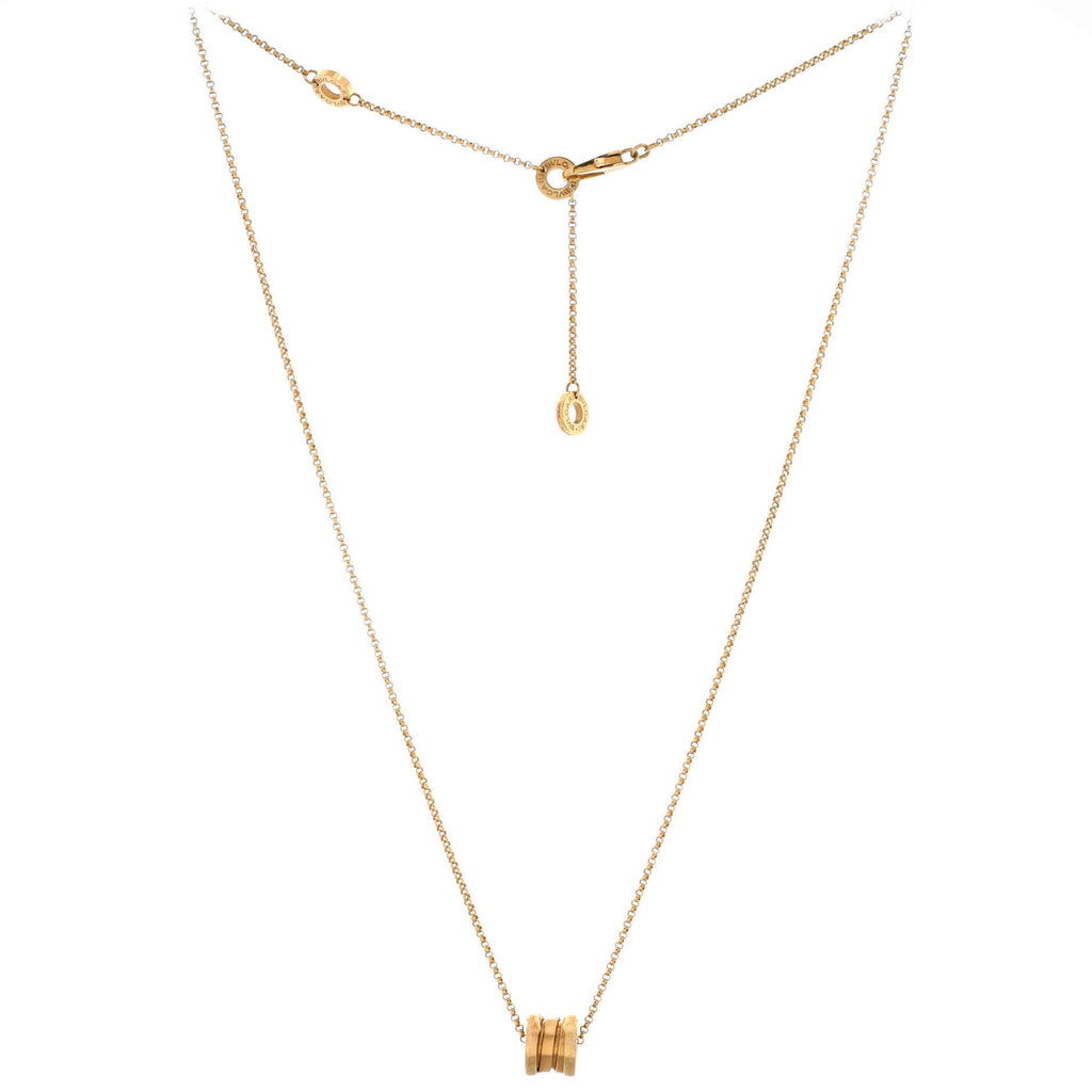 B.Zero1 Pendant Necklace 18K Yellow Gold