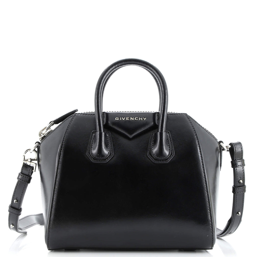 Antigona Bag Glazed Leather Mini