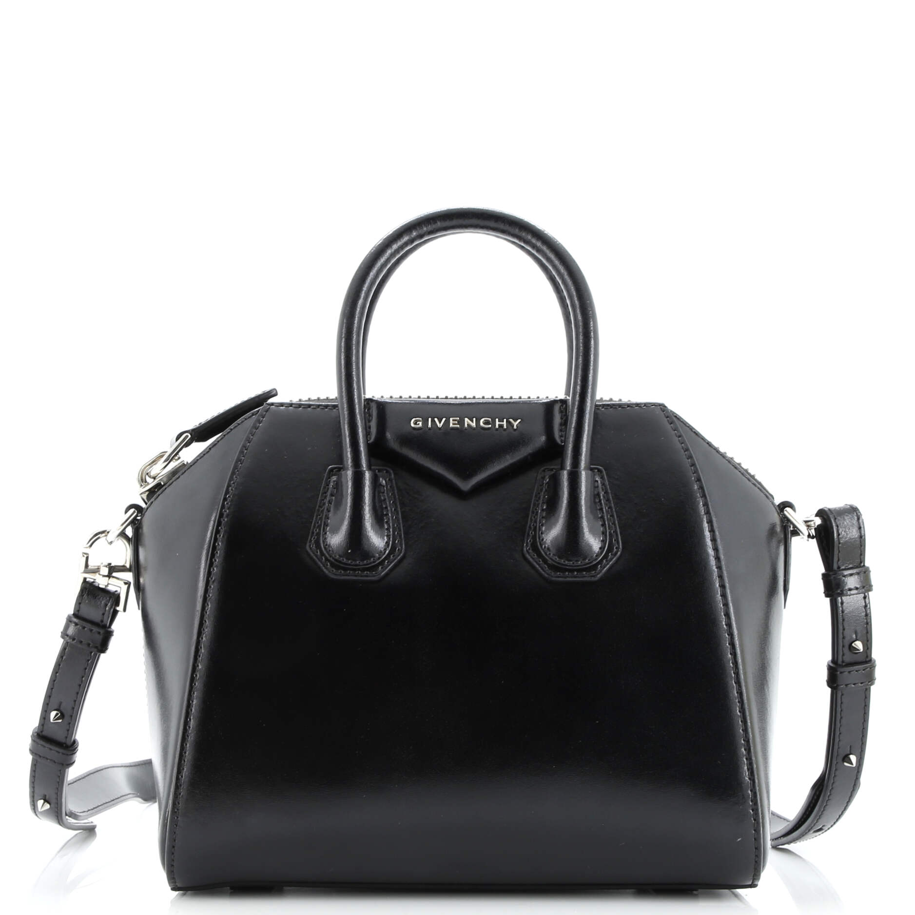 Antigona Bag Glazed Leather Mini