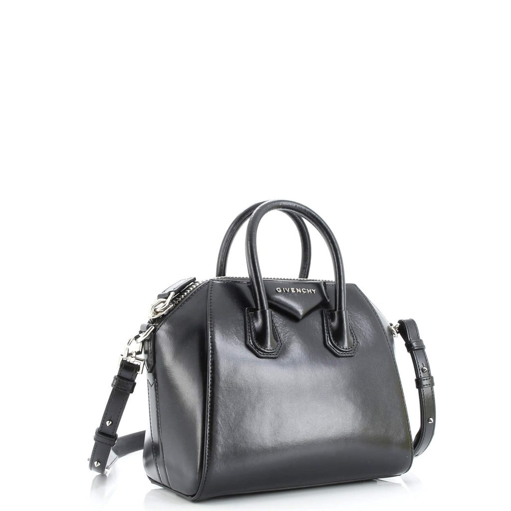 Antigona Bag Glazed Leather Mini