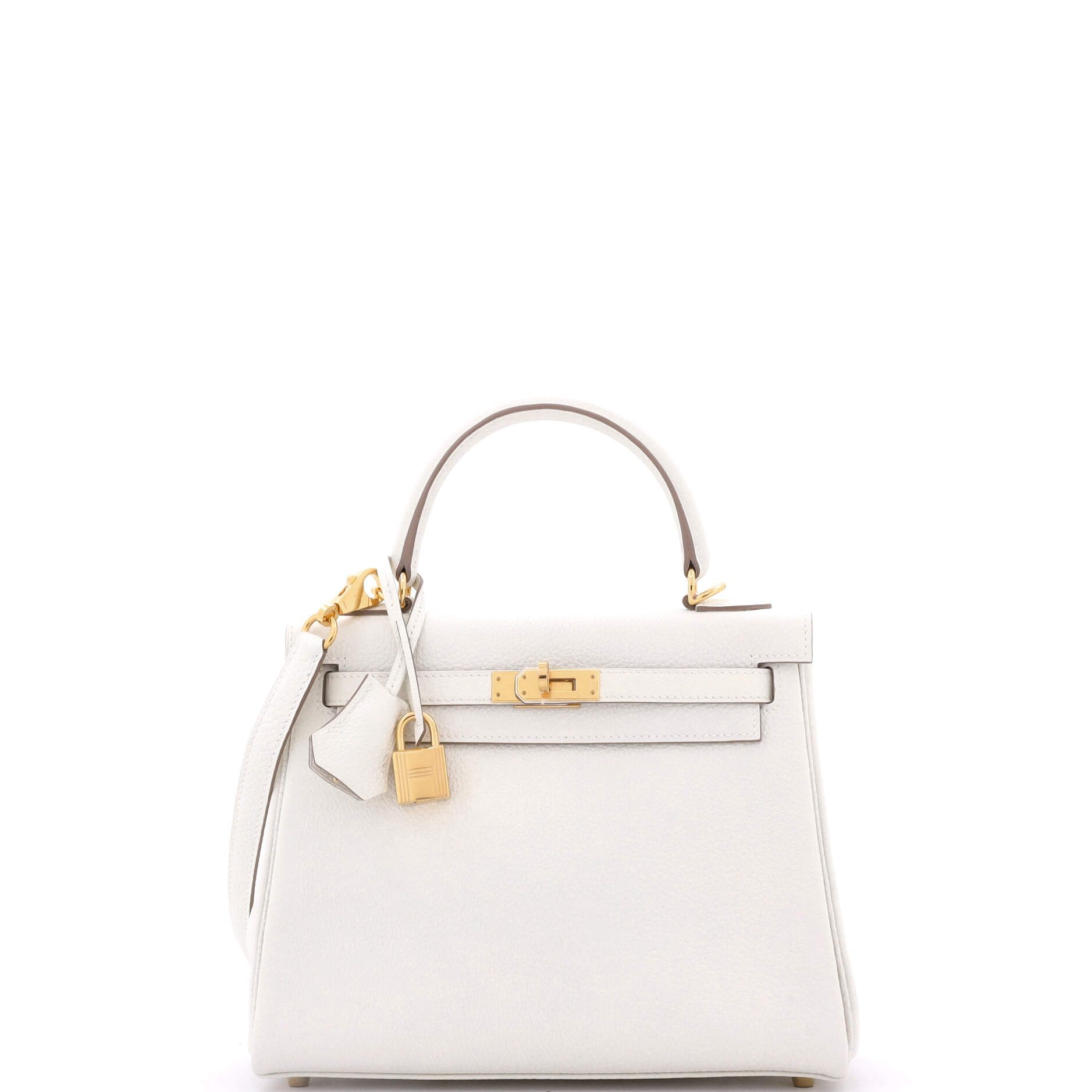 Kelly Handbag Light Togo with Gold Hardware 25