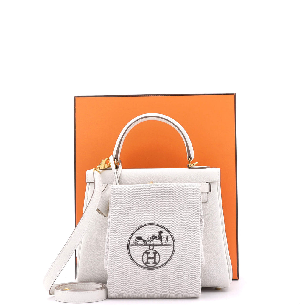 Kelly Handbag Light Togo with Gold Hardware 25