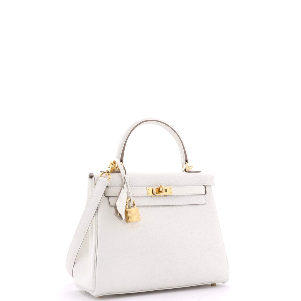Kelly Handbag Light Togo with Gold Hardware 25