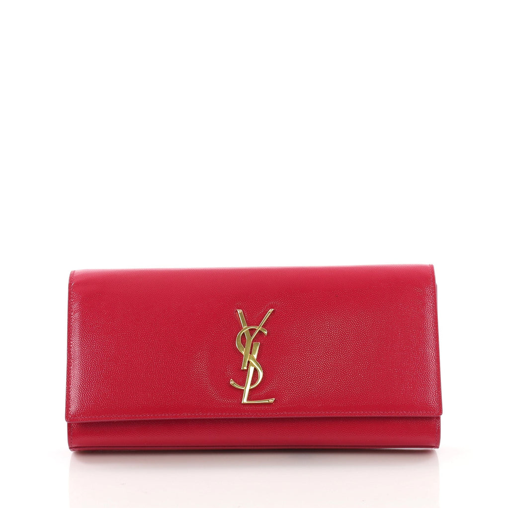 Classic Monogram Clutch Leather Long