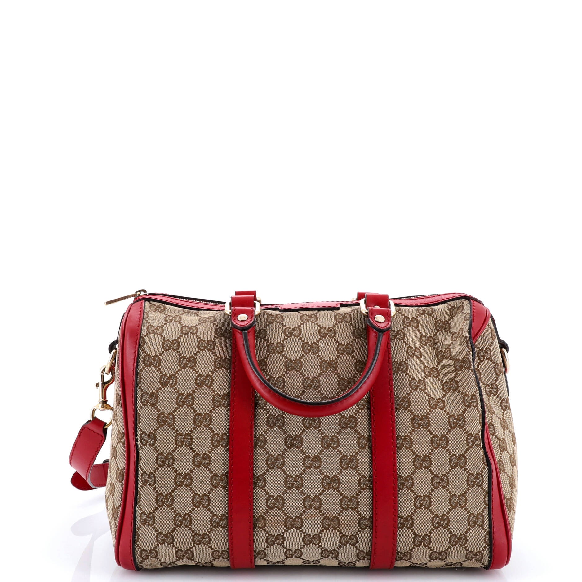 Convertible Joy Boston Bag GG Canvas with Leather Medium