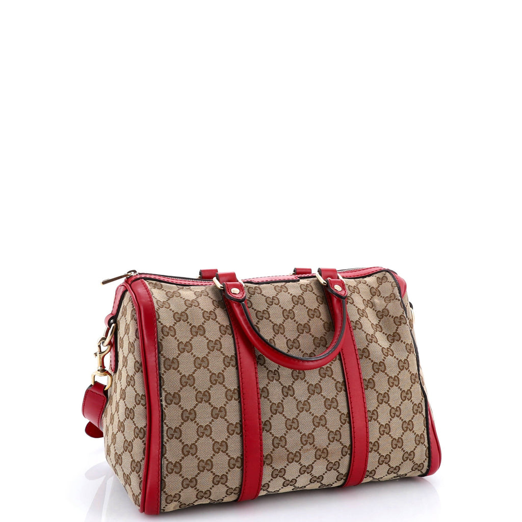 Convertible Joy Boston Bag GG Canvas with Leather Medium