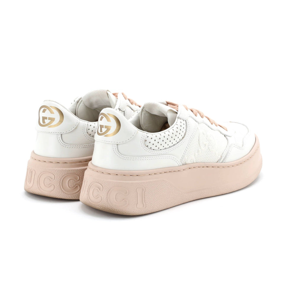 Chunky B Sneakers GG Embossed Perforated Leather