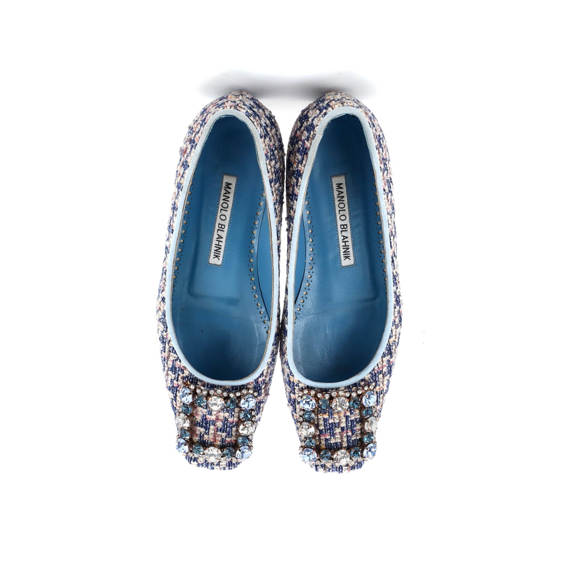 Women's Hangisi Square Toe Flats Tweed