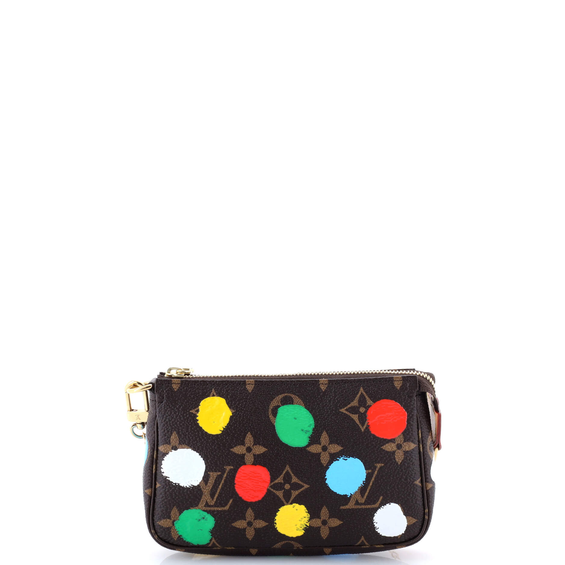 Pochette Accessoires Yayoi Kusama Painted Dots Monogram Canvas Mini