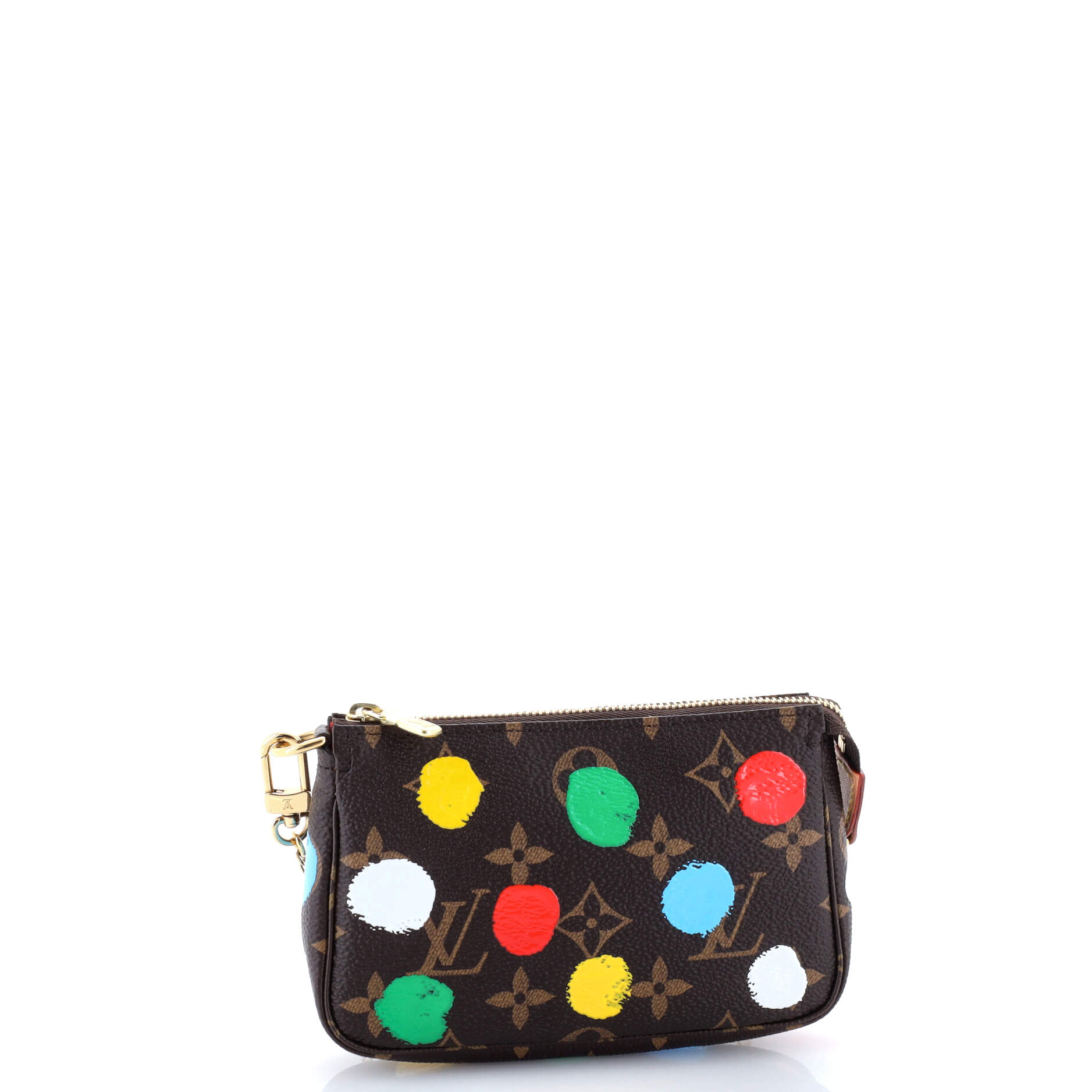Pochette Accessoires Yayoi Kusama Painted Dots Monogram Canvas Mini