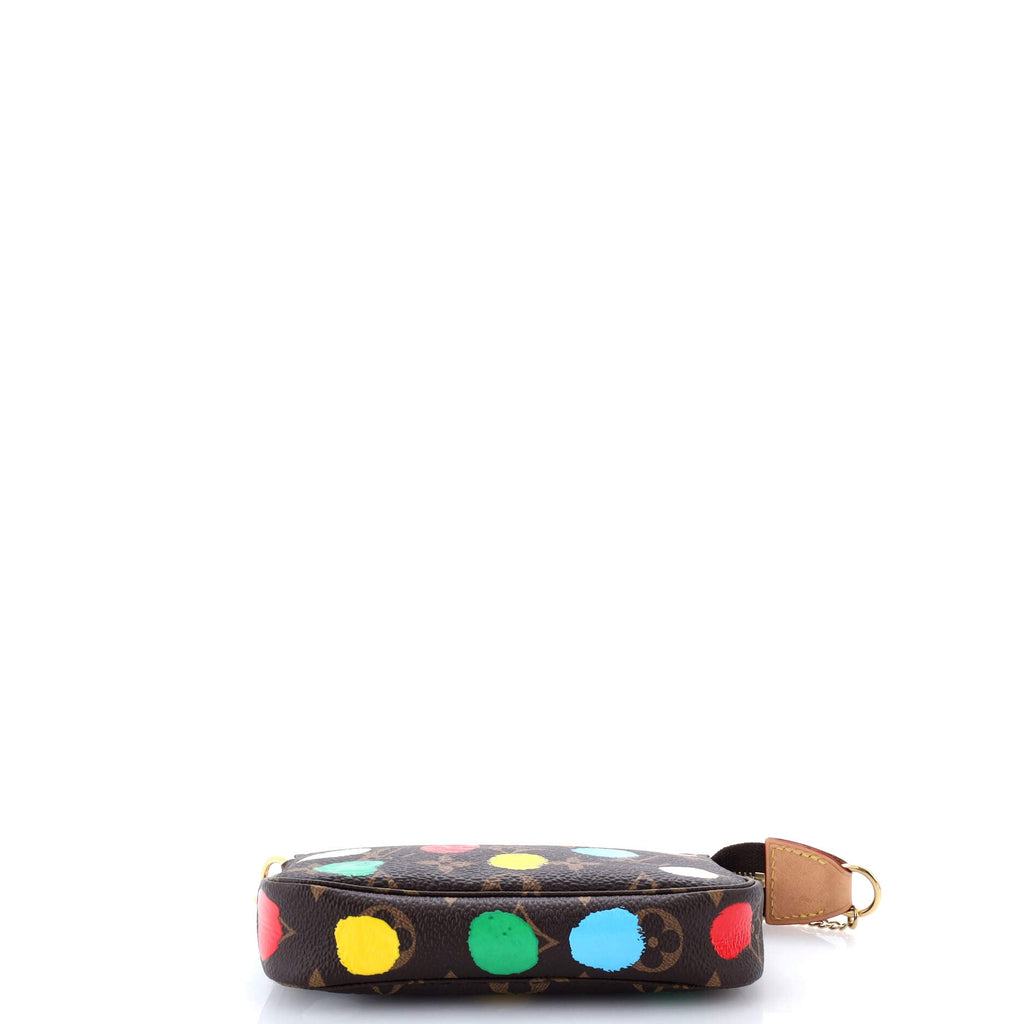 Pochette Accessoires Yayoi Kusama Painted Dots Monogram Canvas Mini