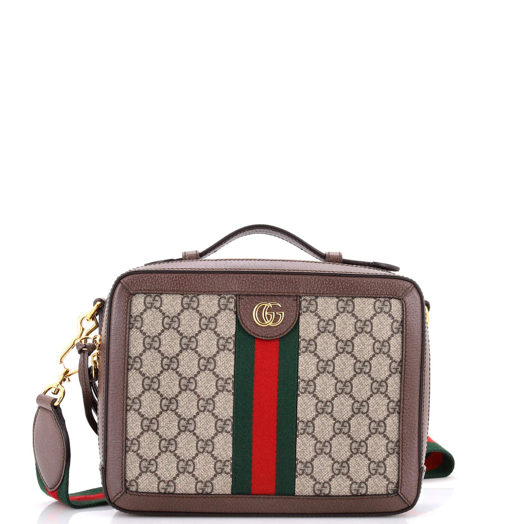Ophidia Zip Around Camera Bag GG Coated Canvas Small