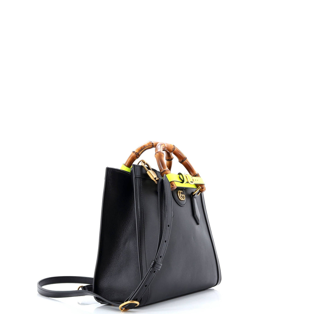 Diana NM Bamboo Handle Tote Leather Small