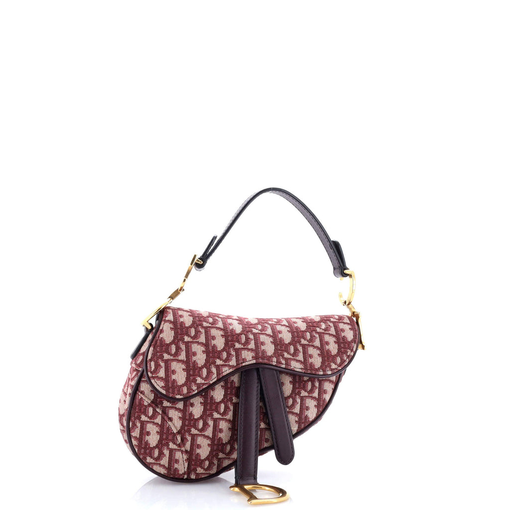 Saddle Handbag Oblique Canvas Mini