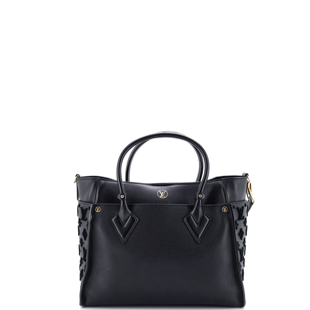 On My Side Tote Monogram Tuffetage Leather MM