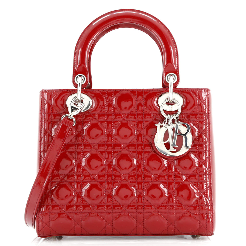 Lady Dior NM Bag Cannage Quilt Patent Medium