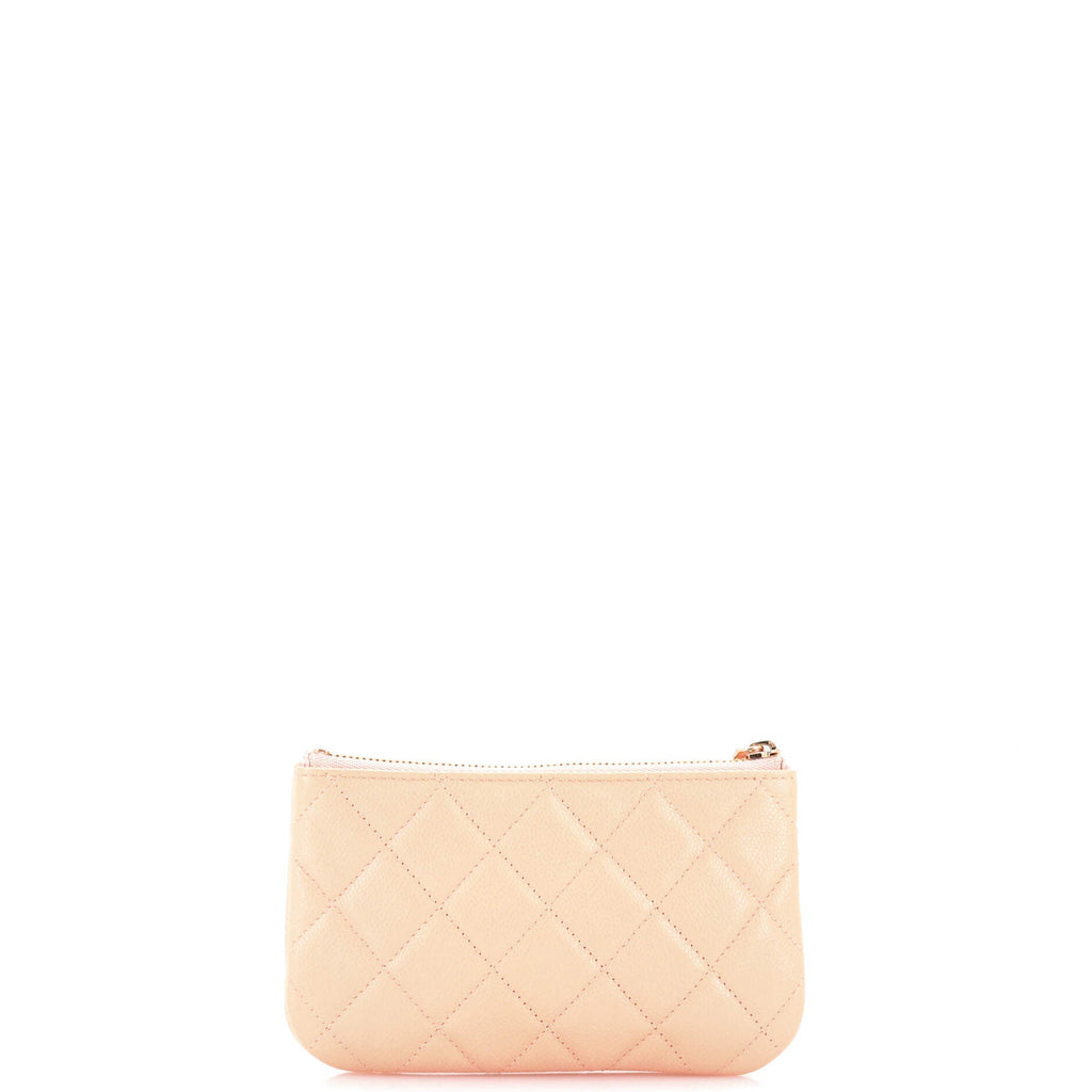 Classic O Case Pouch Quilted Caviar Mini