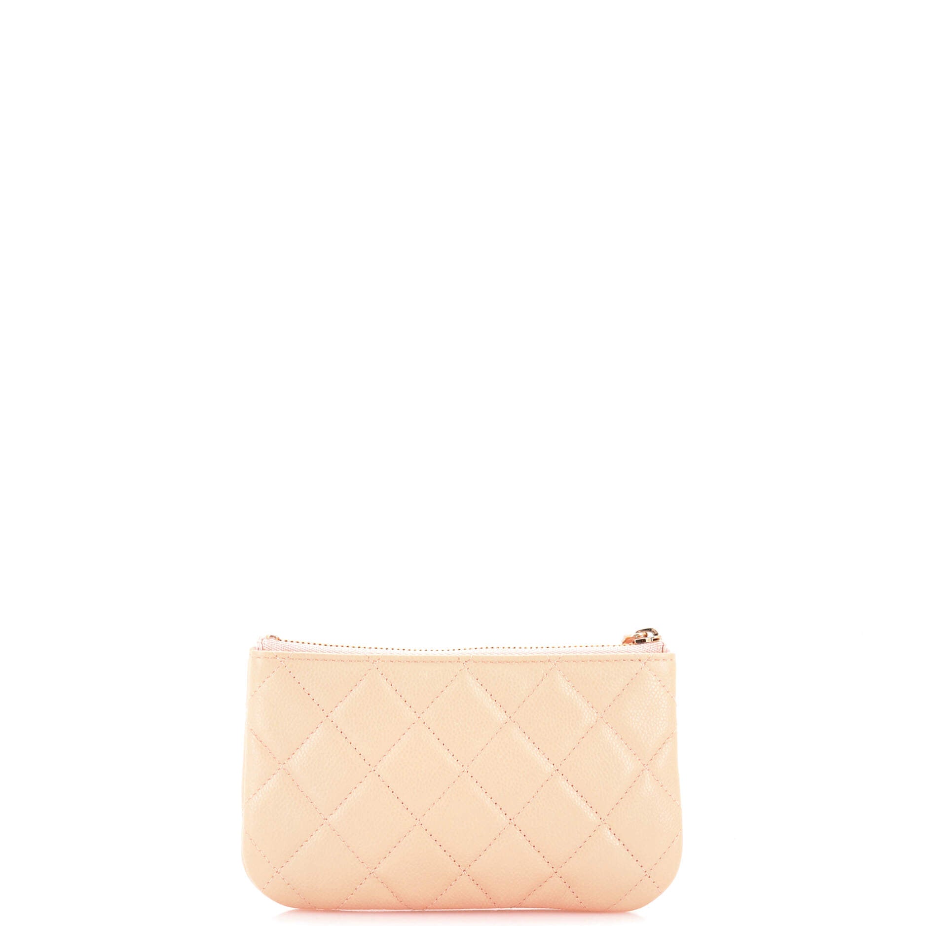 Classic O Case Pouch Quilted Caviar Mini