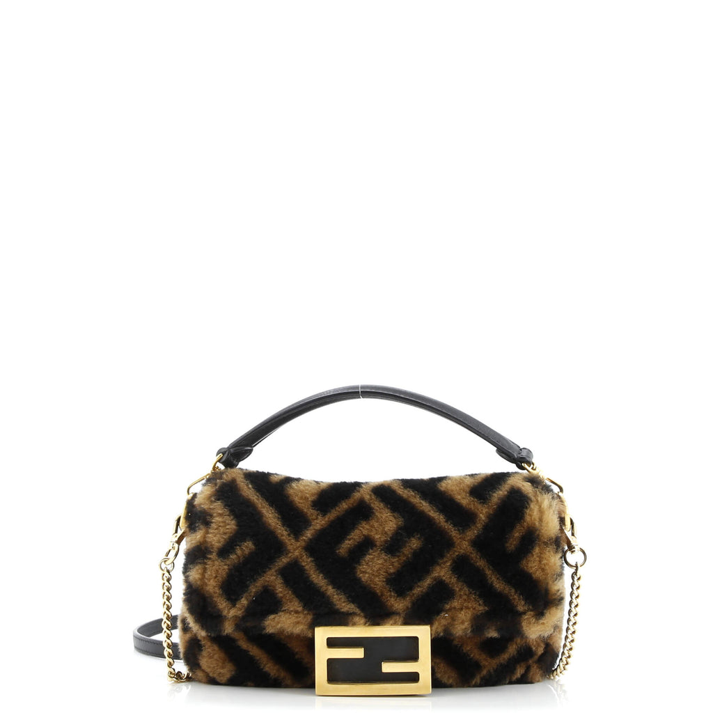 Baguette NM Bag Zucca Shearling Mini