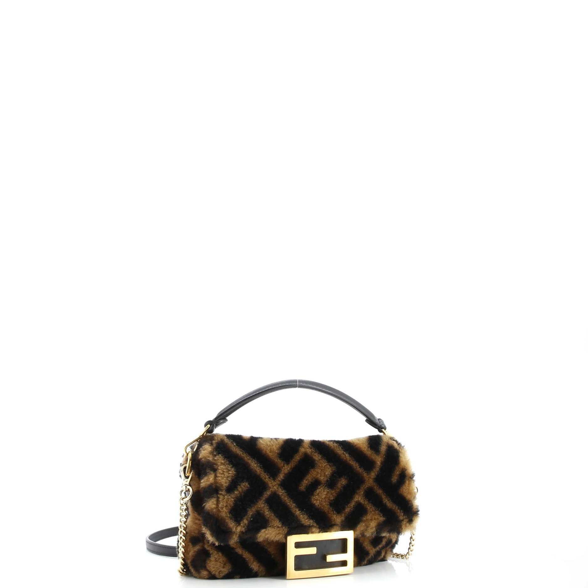 Baguette NM Bag Zucca Shearling Mini