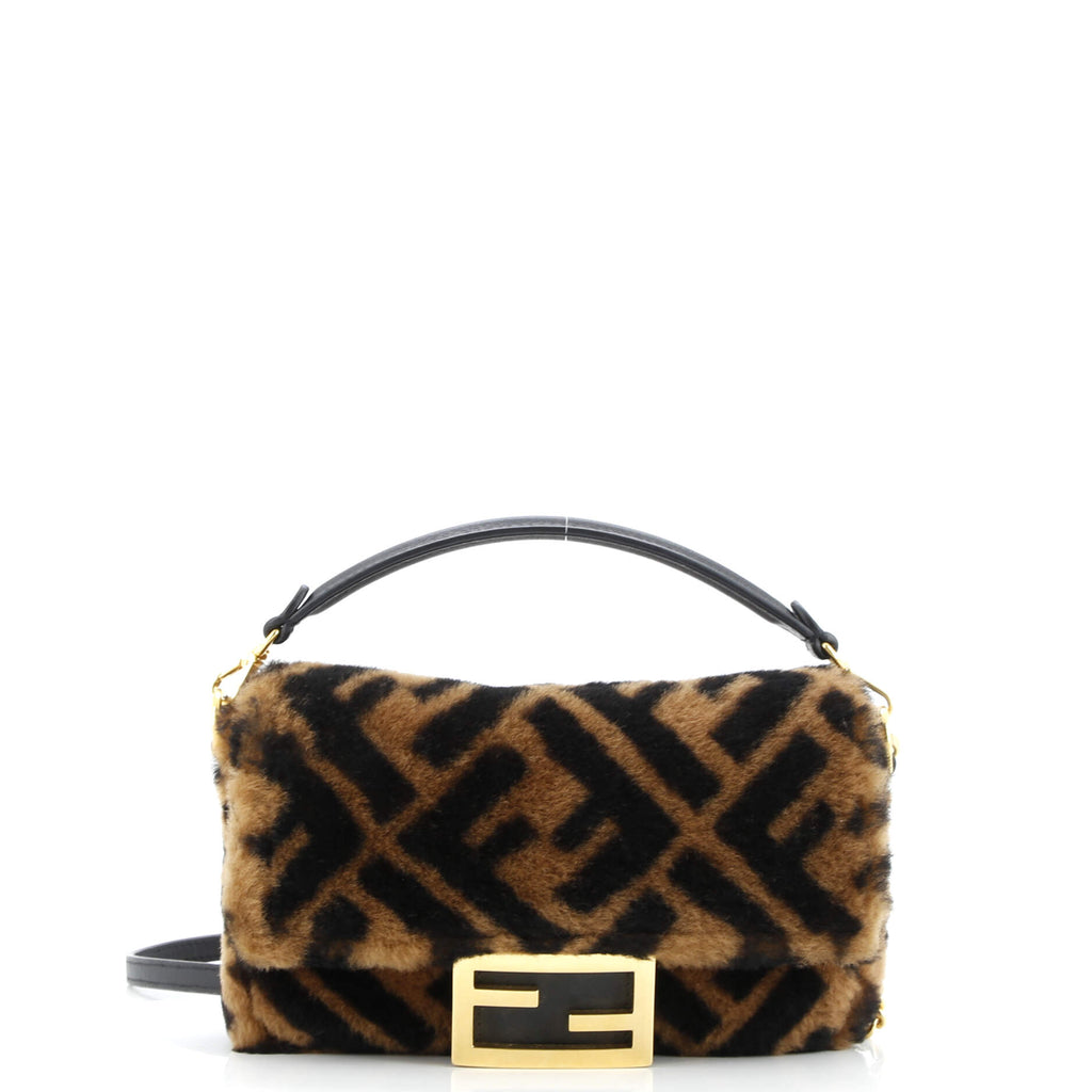 Baguette NM Bag Zucca Shearling Mini