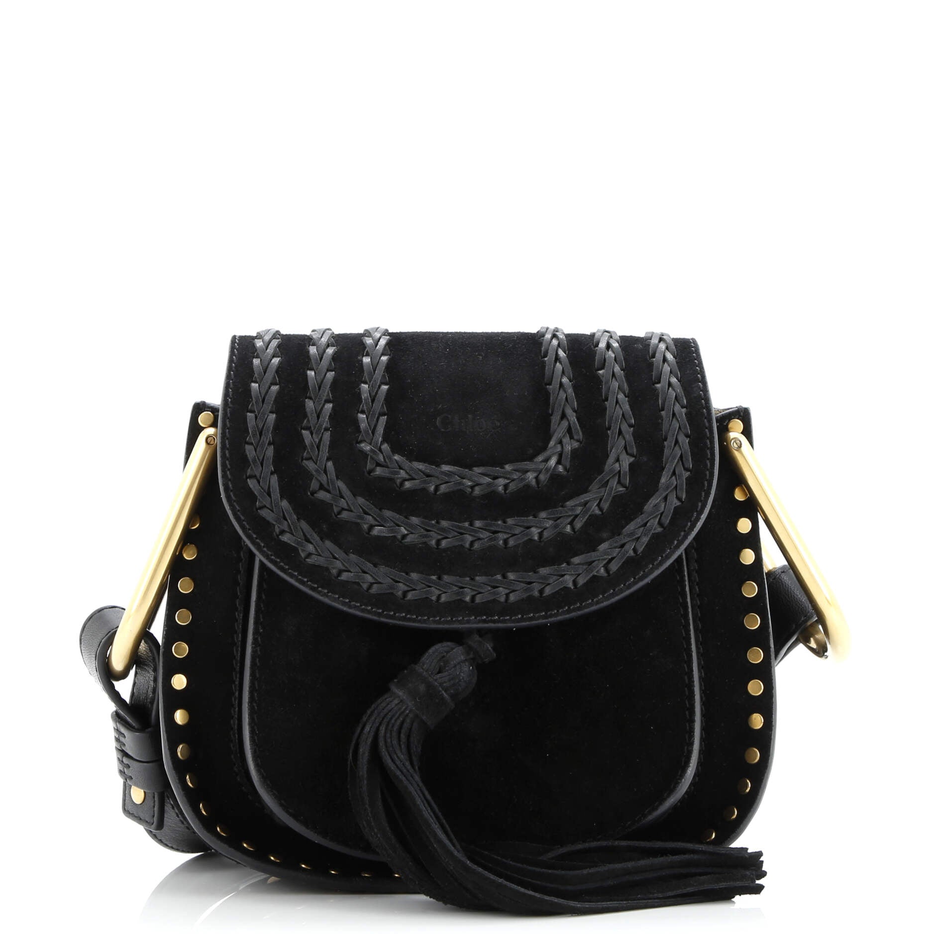 Hudson Handbag Whipstitch Suede Mini