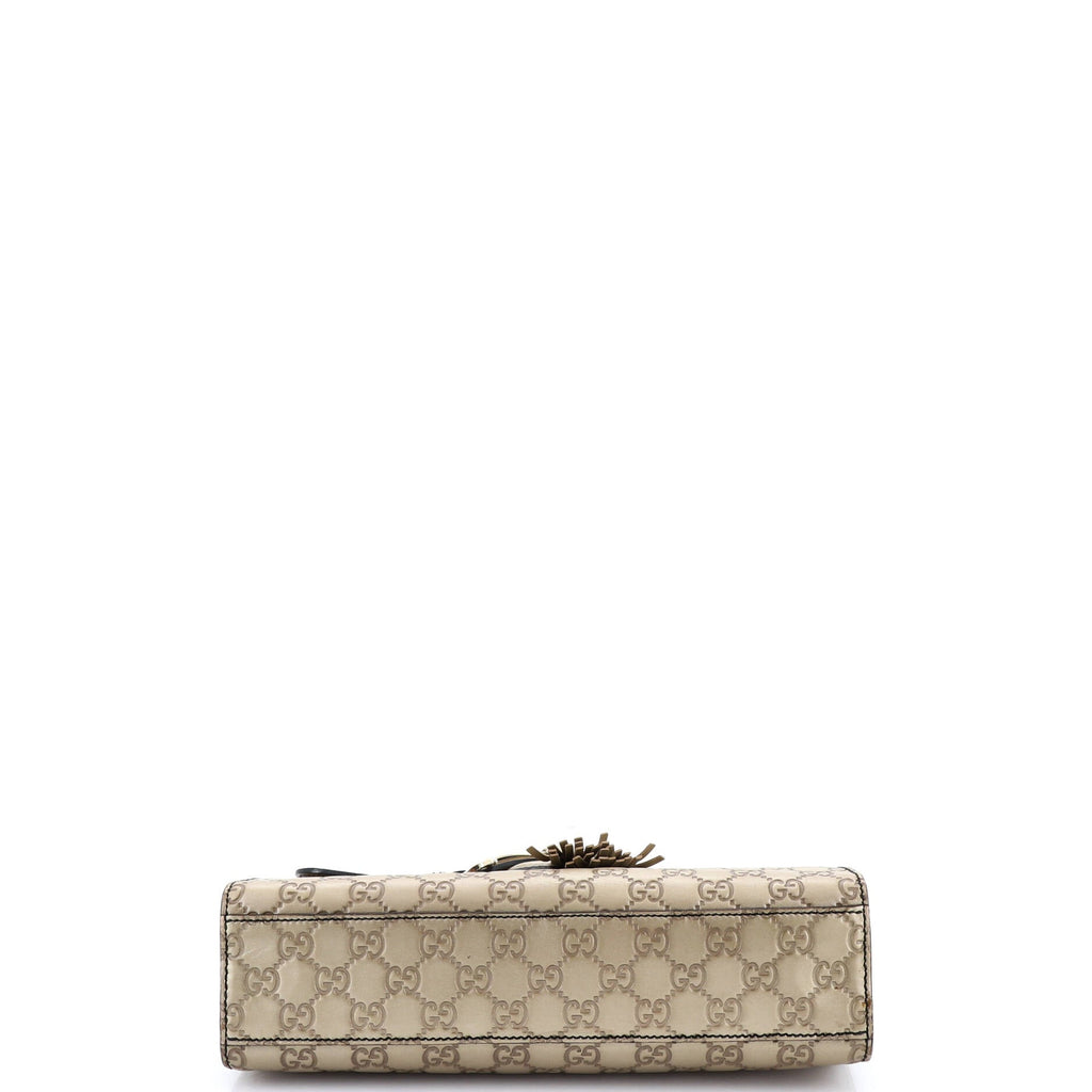 Emily Chain Flap Bag Guccissima Leather Medium
